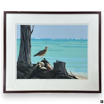 Anne Senechal Faust Serigraph "Island Refugee - Anne Senechal Faust