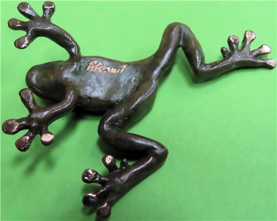 Pete smit ピートスミット　オーストラリア　ブロンズ コアラ 彫刻 Pete Smit | Pete Smit - Cold painted bronze figure of a frog