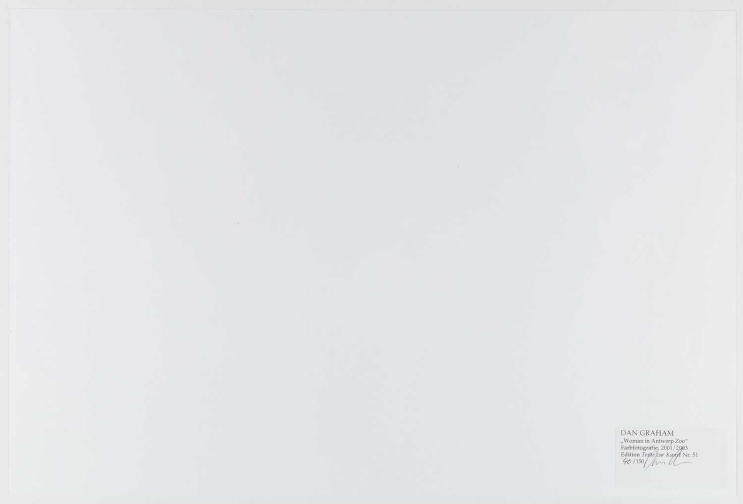 Artwork by Dan Graham, Dan Graham (1942 Urbana - New York 2022, Made of C-Print