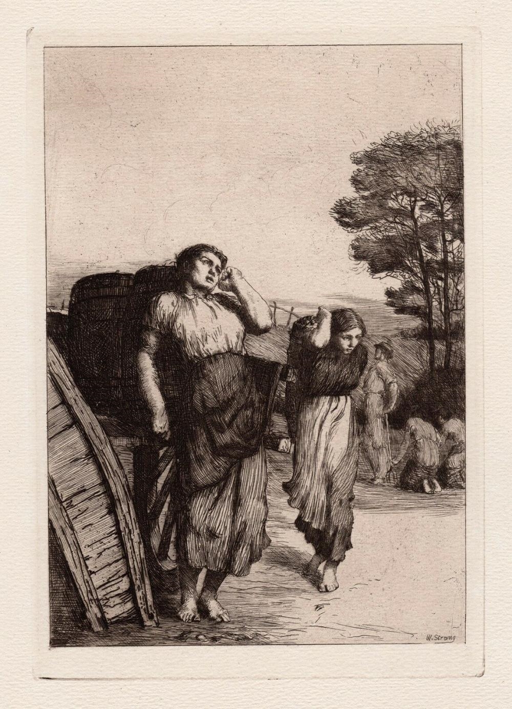 William Strang | William Strang Lifting Potatoes 1886 Etching (Circa 16 ...