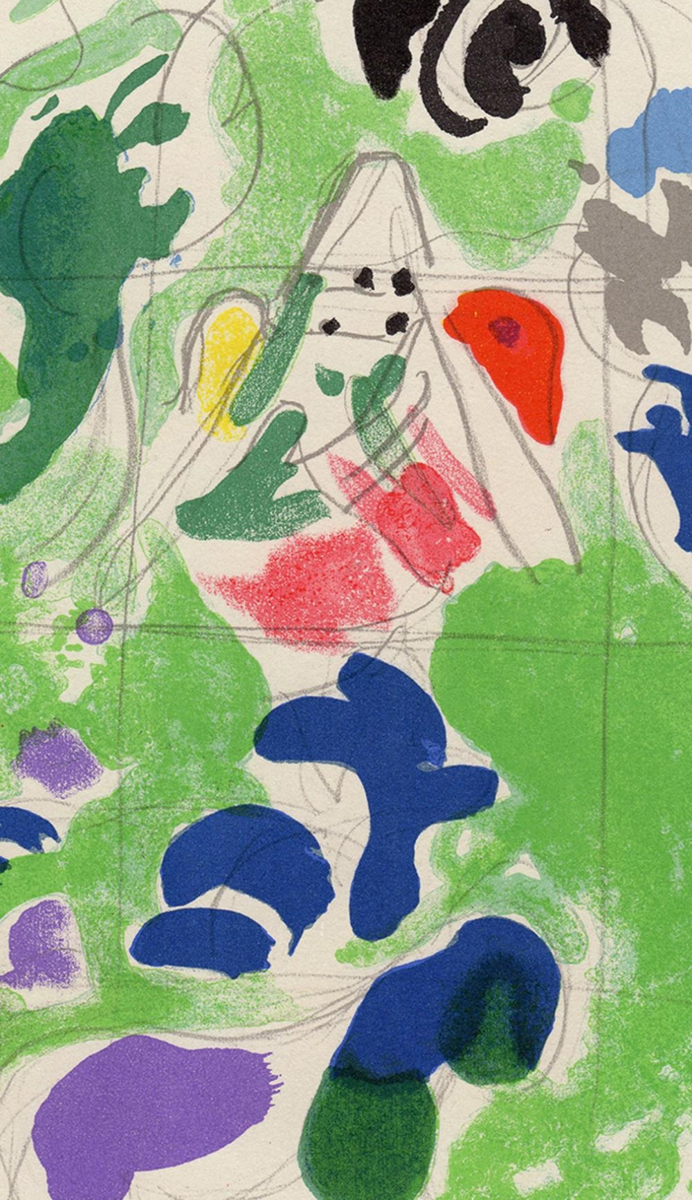 Marc Chagall | 1962 Marc Chagall Color Lithograph Jerusalem Windows ...