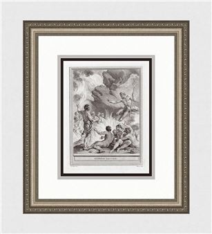 Jean Baptiste Oudry Blephegor (Fable CCXLIV) 1755-1759 engraving - Jean-Jacques Flipart