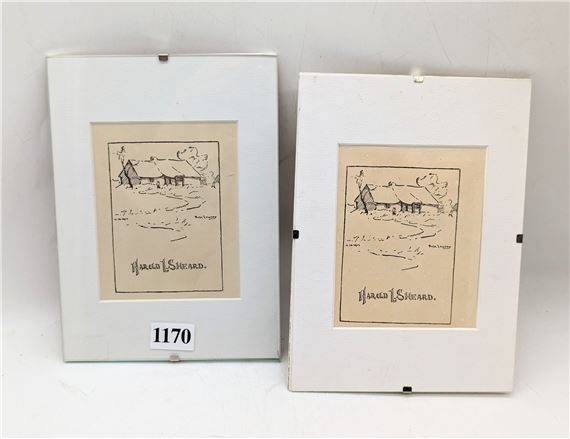 two bookplates - ex libris - Rose Lowcay