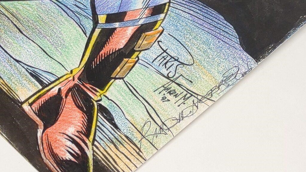 Artwork by Rudy Nebres, Paris Cullins, Aaron Mcclellan, 2 Original Comic Drawings (Paris, Nebres, Aaron M, Made of drawings