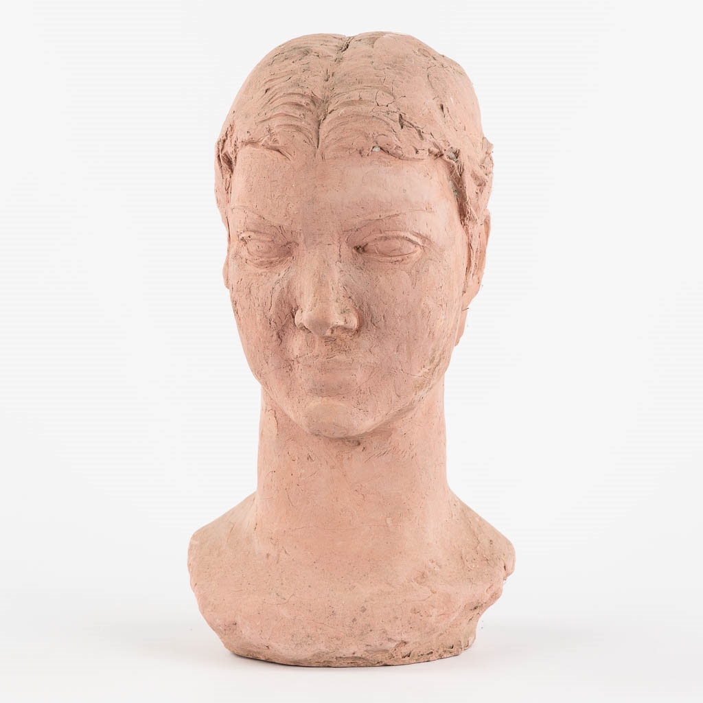 Artwork by Marnix D'Haveloose, Signed, Made of Patinated terracotta