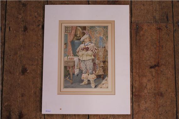 A Signed Water Colour by "The Master Illustrator" George Cru by George Cruikshank, circa 1900s