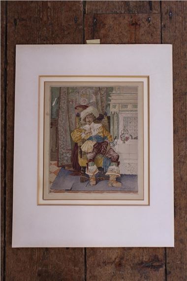 A Signed Water Colour by "The Master Illustrator" George Cru by George Cruikshank, circa 1900s
