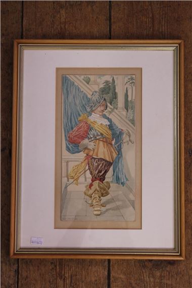 A Signed Water Colour by "The Master Illustrator" George Cru by George Cruikshank, circa 1900s
