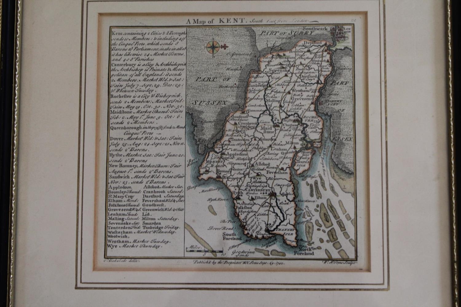 R. Jones | A Map of Kent by William R | MutualArt