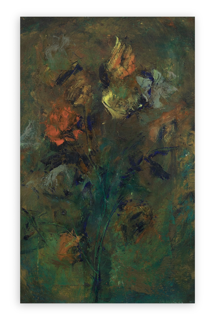 Artwork by Lia Crippa, Senza Titolo, Made of olio su tela