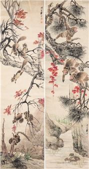Ink And Color on Paper - Cheng Zhang