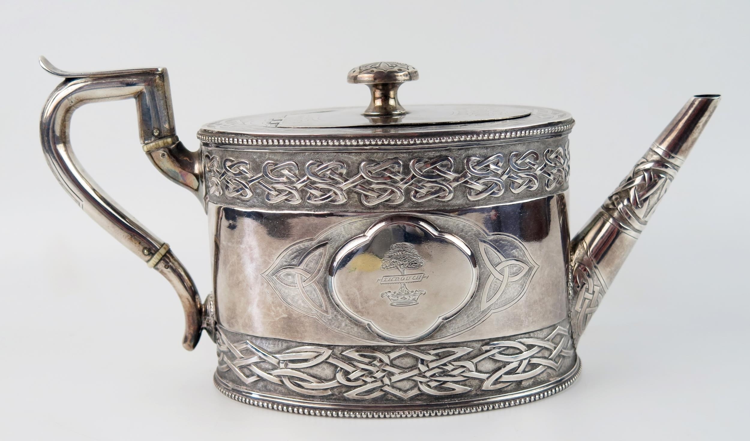 Artwork by John Smyth, A Victorian Irish silver teapot, Made of silver