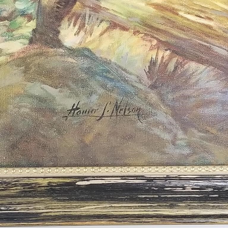 Homer Nelson | canvas - hunting scene - 36 3/4 x 46 3/4 O.D. | MutualArt