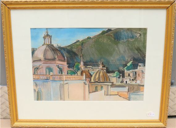 F. Alston Swift - City Scape - Europe Pastel - Florence Alston Swift