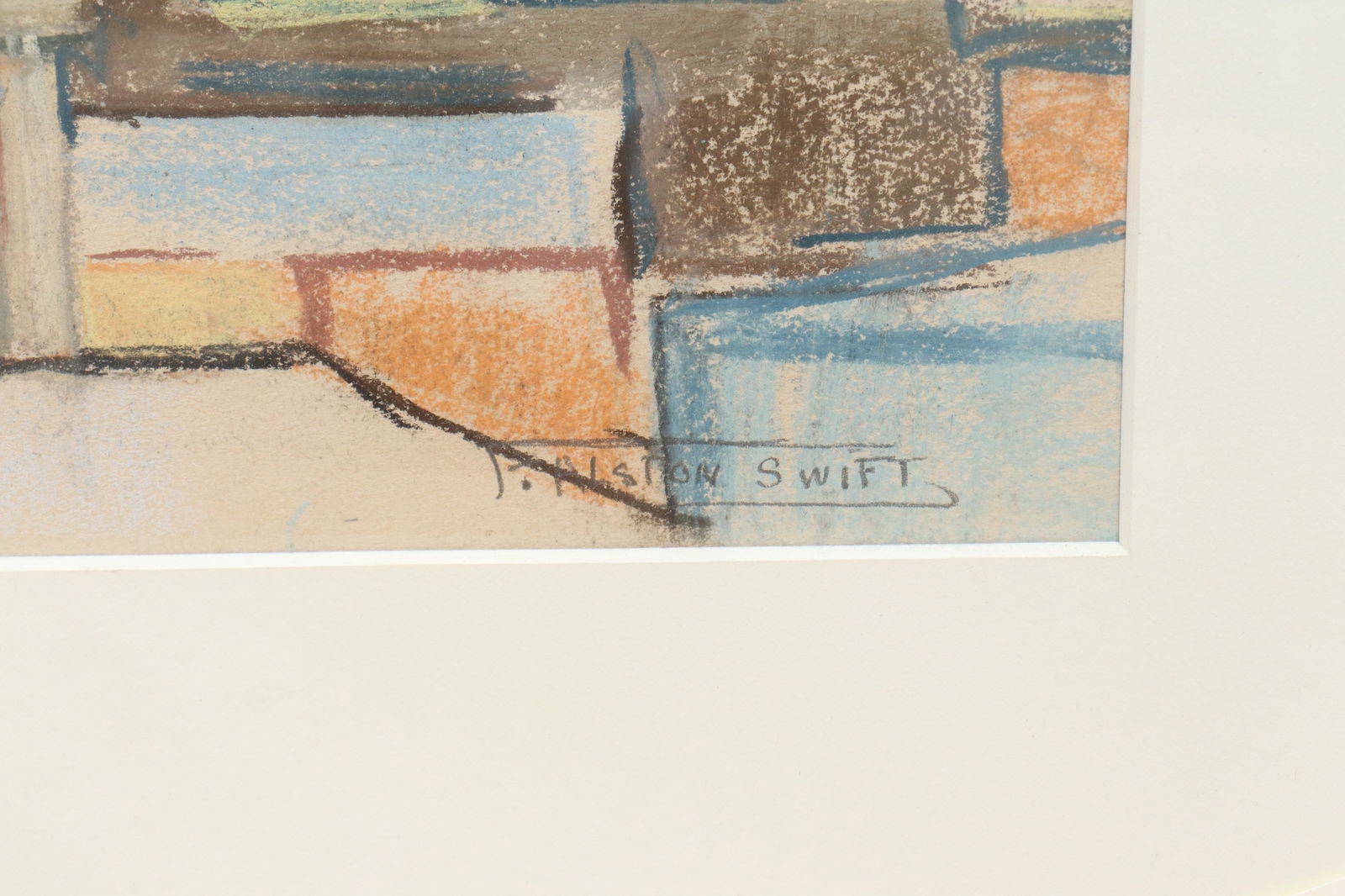 Artwork by Florence Alston Swift, F. Alston Swift - City Scape - Europe Pastel, Made of Pastel