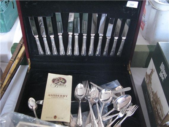 George Butler | A George Butler Canteen of Silver Plated Cutlery ...