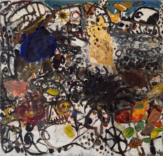 AUSTRALIAN LANDSCAPE by John Olsen, 1962