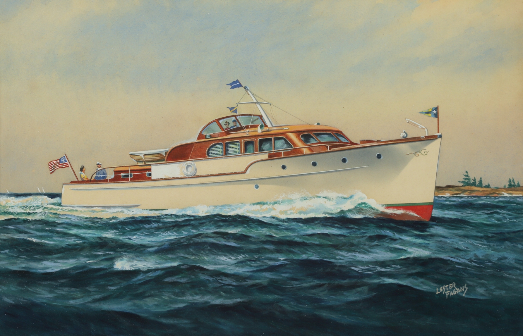 Artwork by Lester Fagans, Lester Fagans, Made of watercolor on board