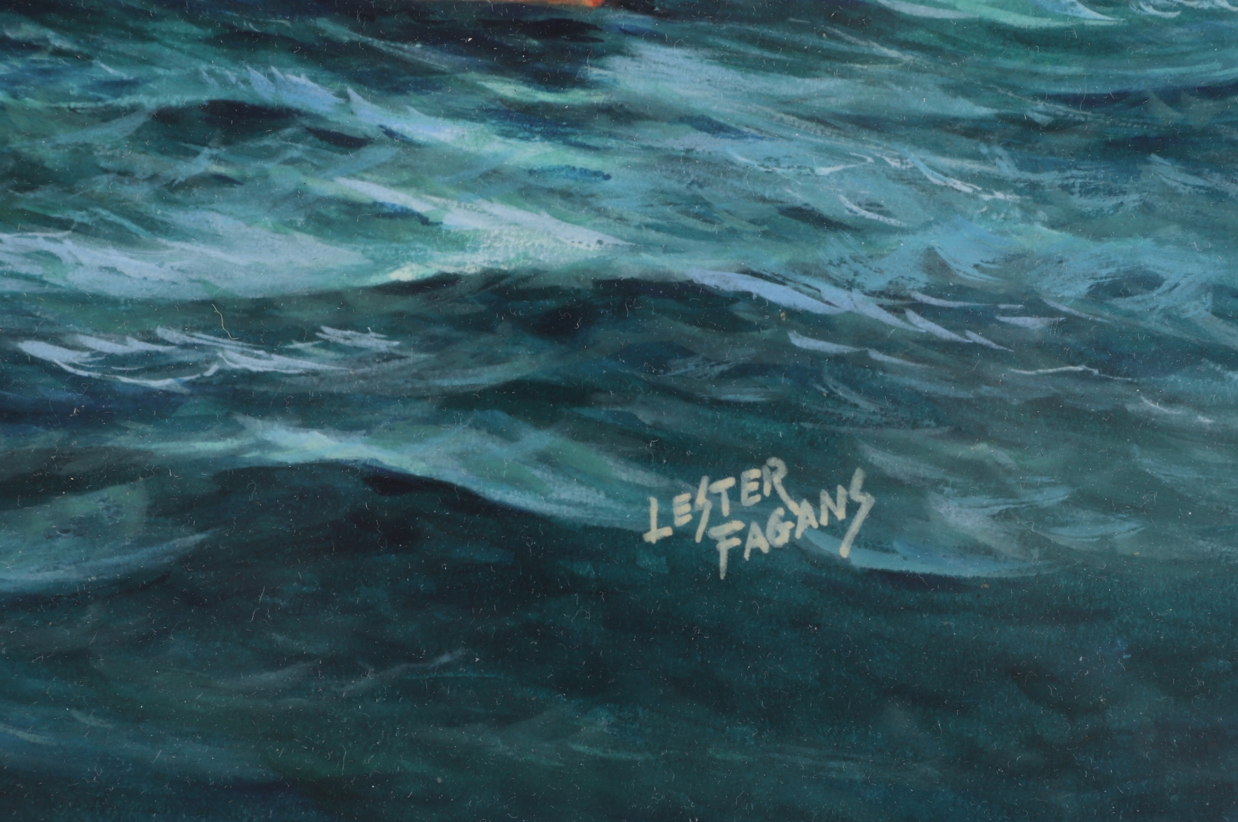 Artwork by Lester Fagans, Lester Fagans, Made of watercolor on board