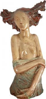 Jovem com Cabelos ao Ventos - Angelo Taccari