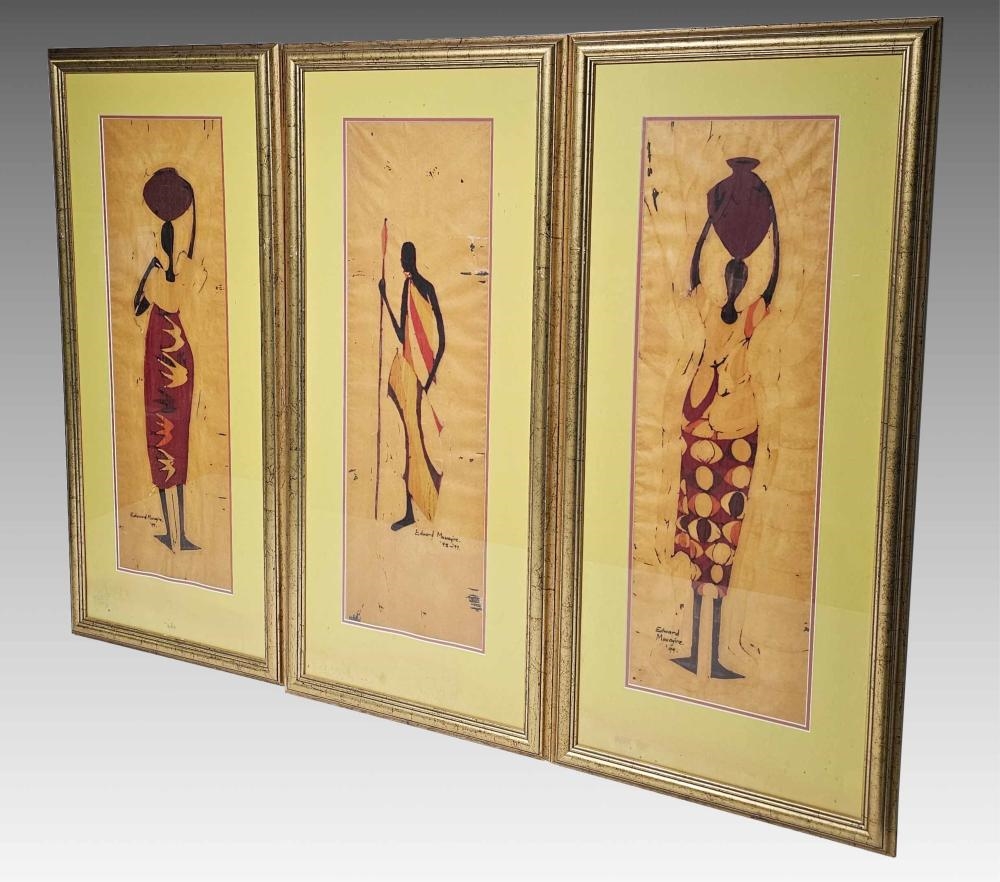 Artwork by Edward Muwayire, Edward Muwayire
3 x figural studies, Made of watercolours