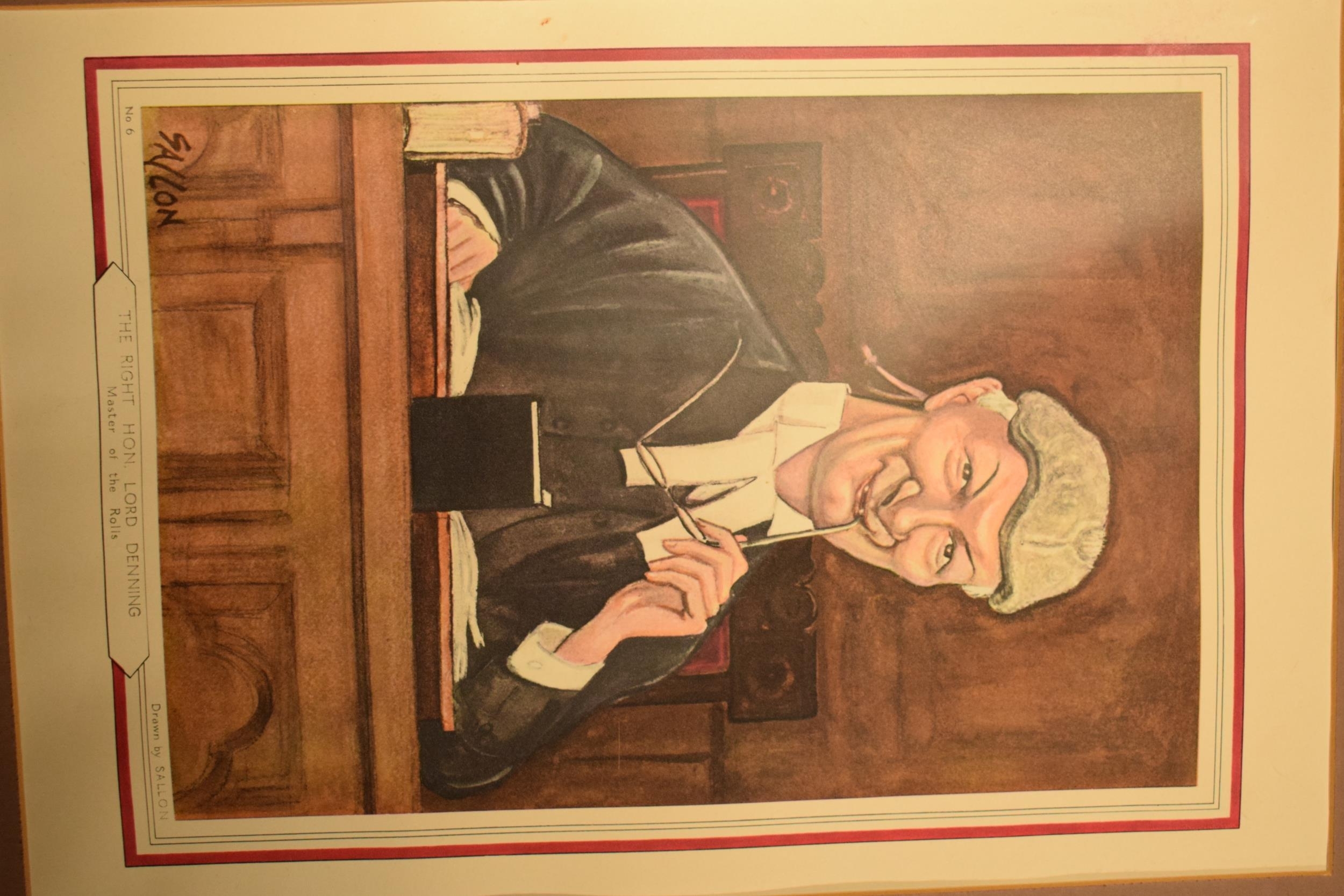 Ralph Sallon | Ralph Sallon caricature prints of Judges to include Lord ...