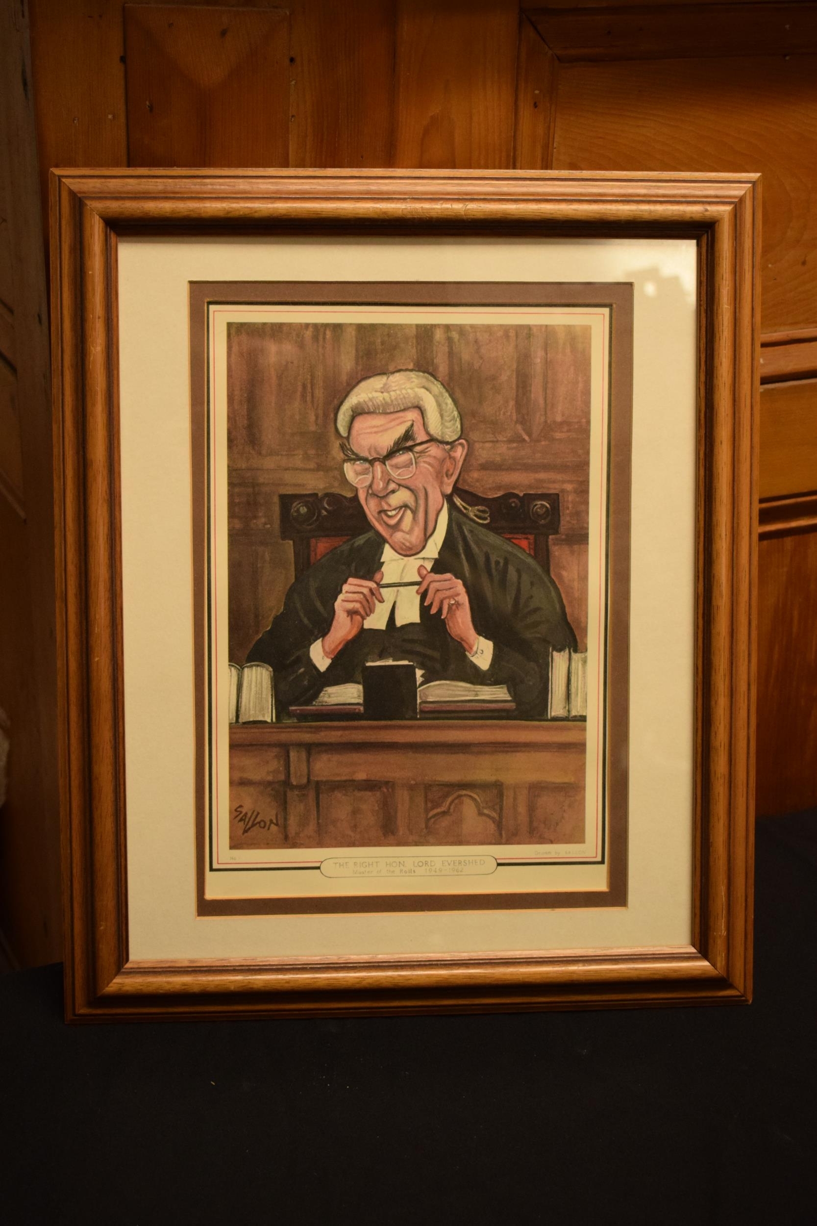 Ralph Sallon | Ralph Sallon caricature prints of Judges to include Lord ...