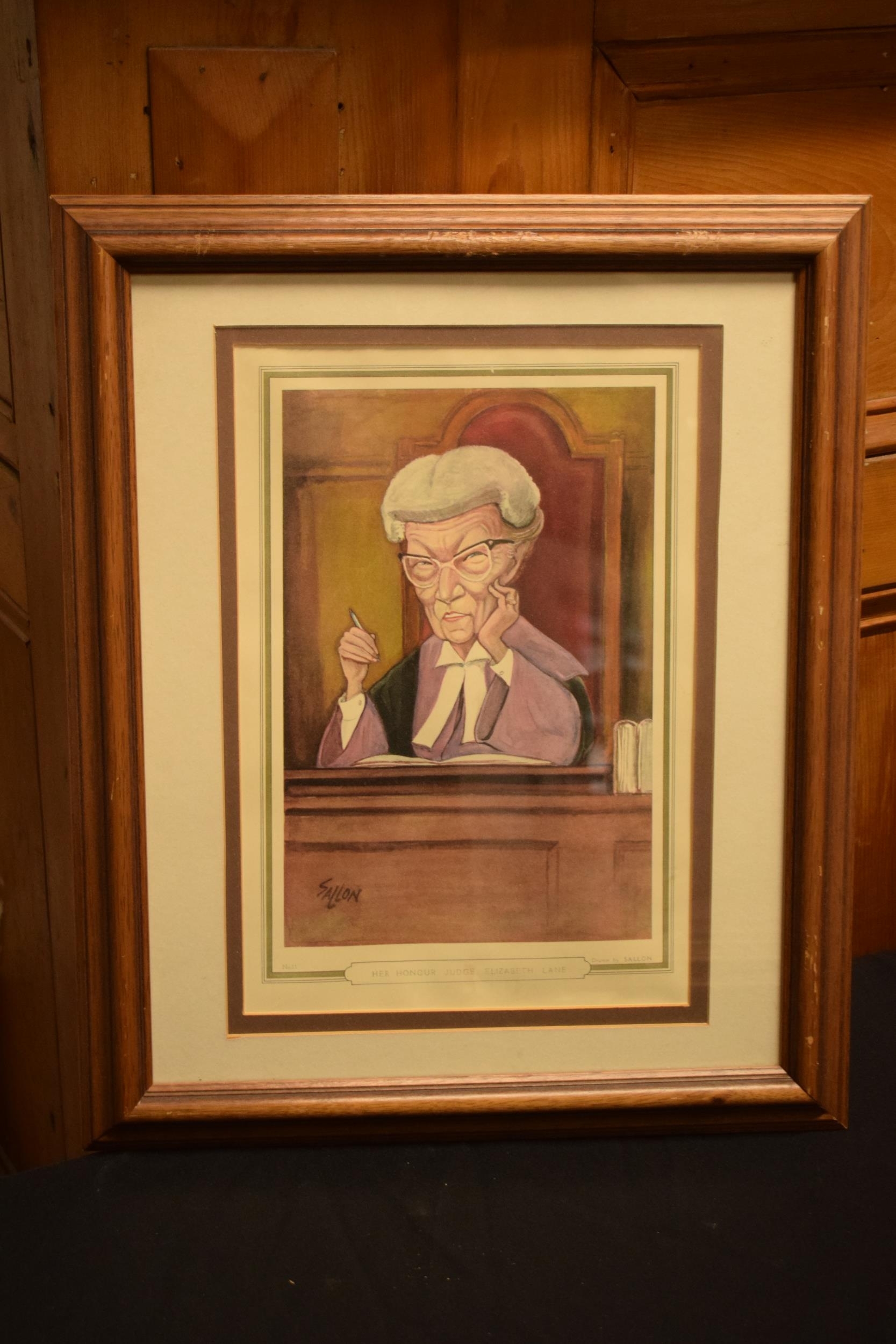 Ralph Sallon | Ralph Sallon caricature prints of Judges to include Lord ...