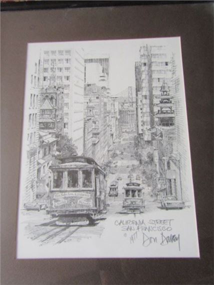 Don Davey 「California St San Francisco」 Don Davey 「California St San Francisco」 Don Davey Signed