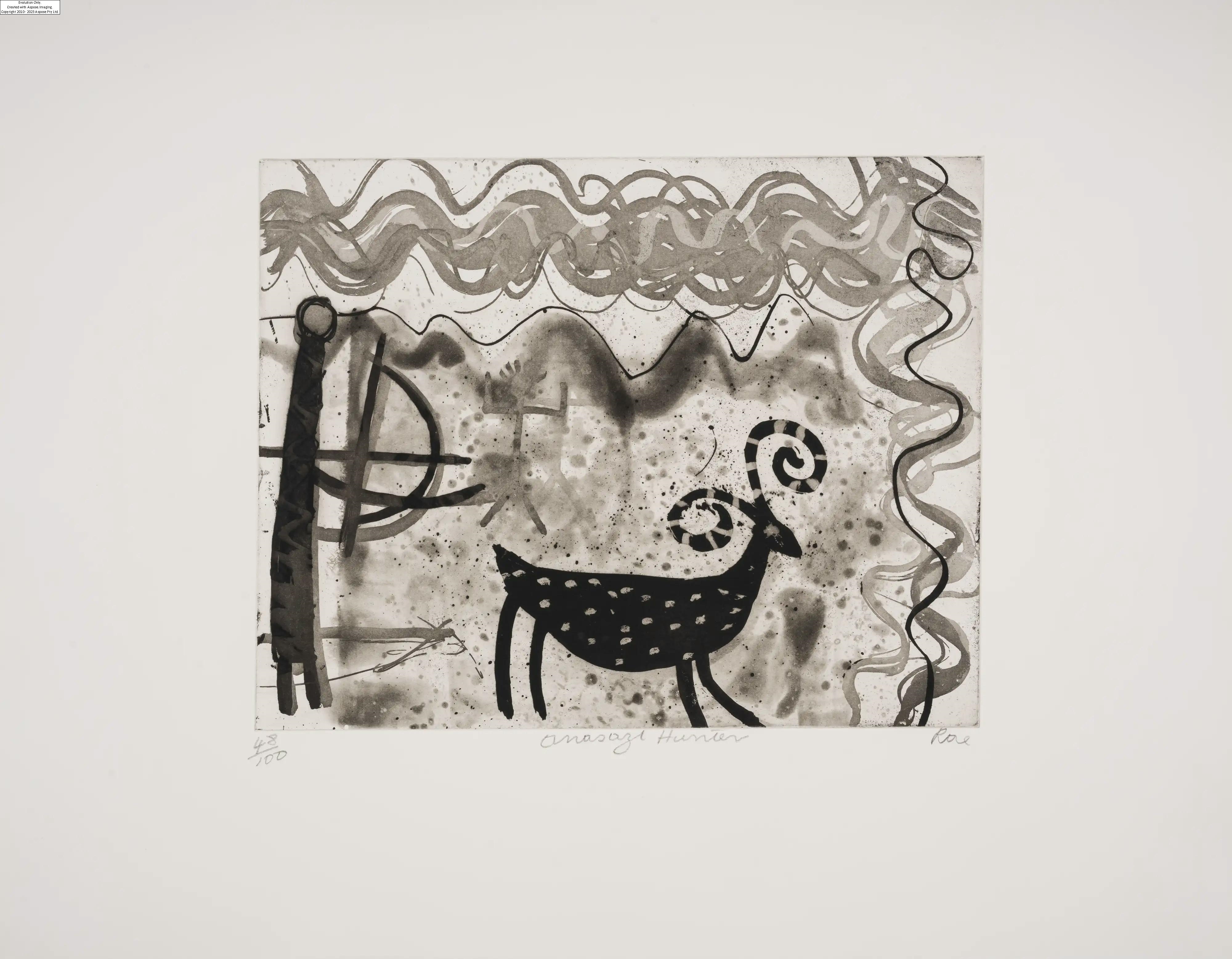 Barbara Rae | Interior with cat (1980) | MutualArt