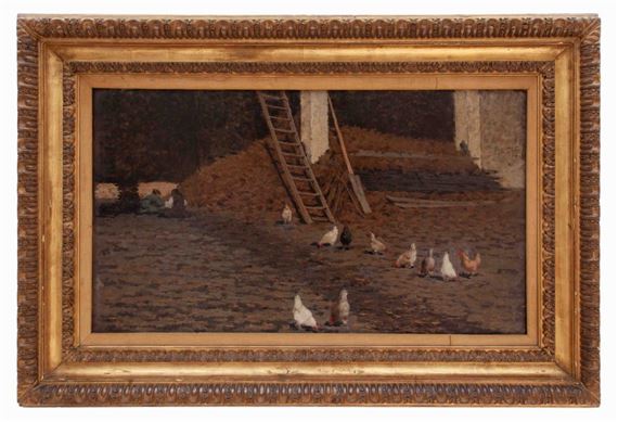 GALLINE SULL'AIA by Francesco Filippini