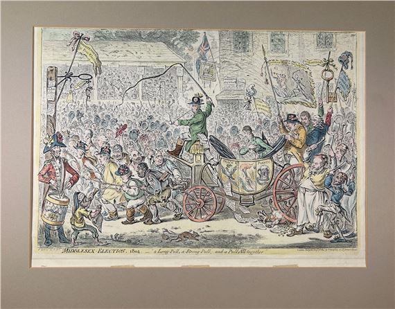 THE MIDDLESEX ELECTION 1804 by James Gillray, dated 1804
