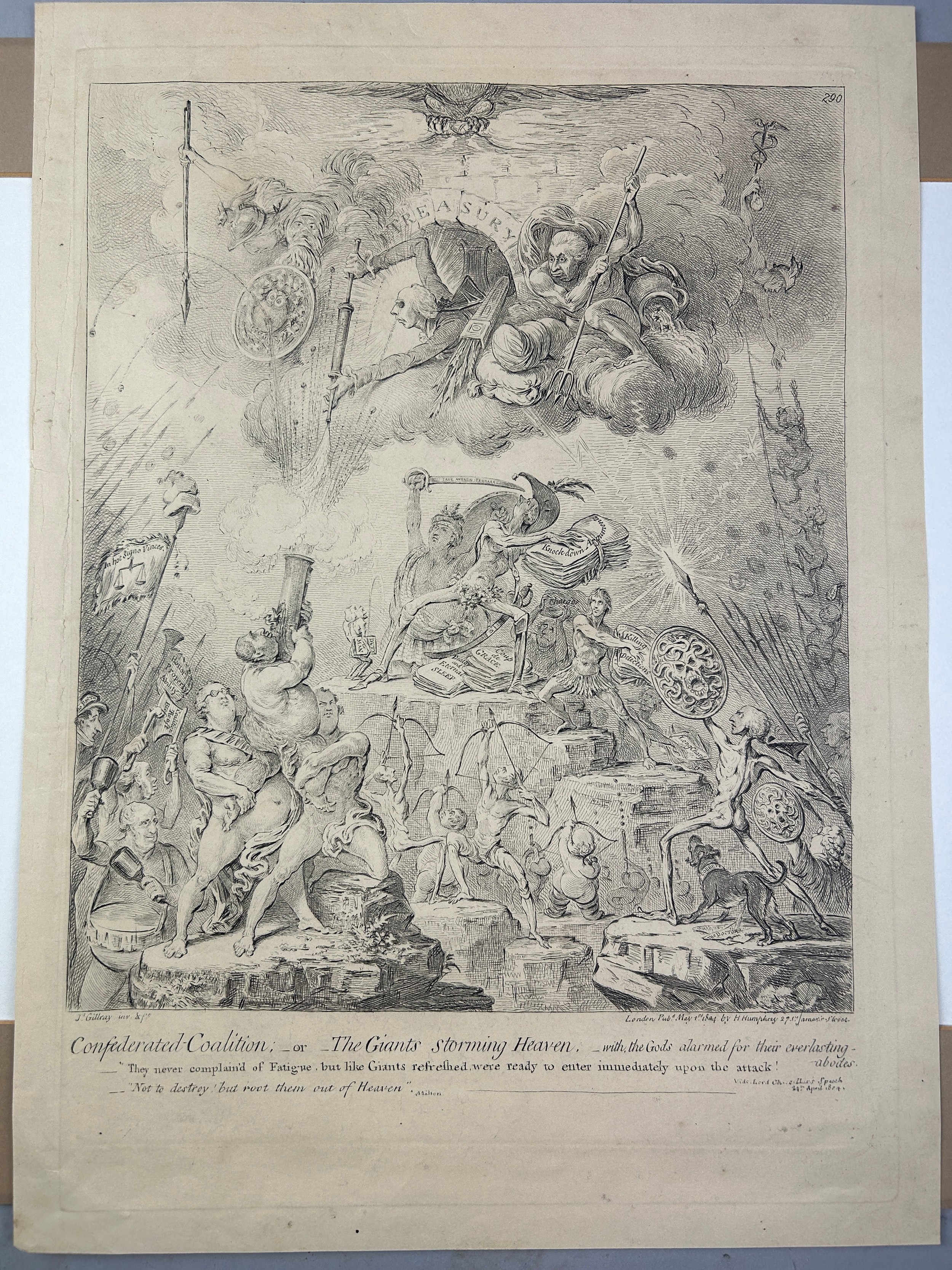 Artwork by James Gillray, THE MIDDLESEX ELECTION 1804, Made of Hand coloured engraving on paper