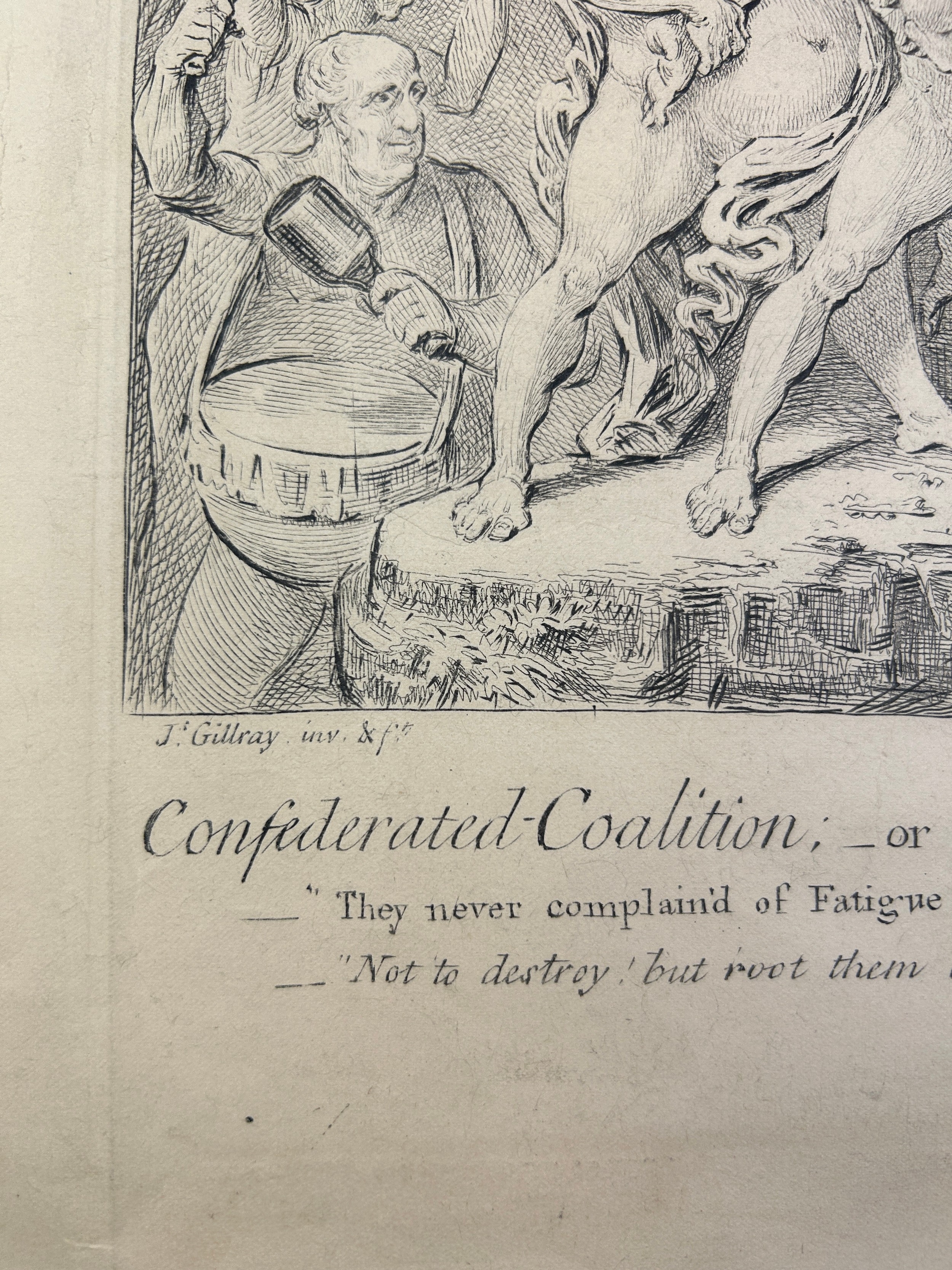 Artwork by James Gillray, THE MIDDLESEX ELECTION 1804, Made of Hand coloured engraving on paper