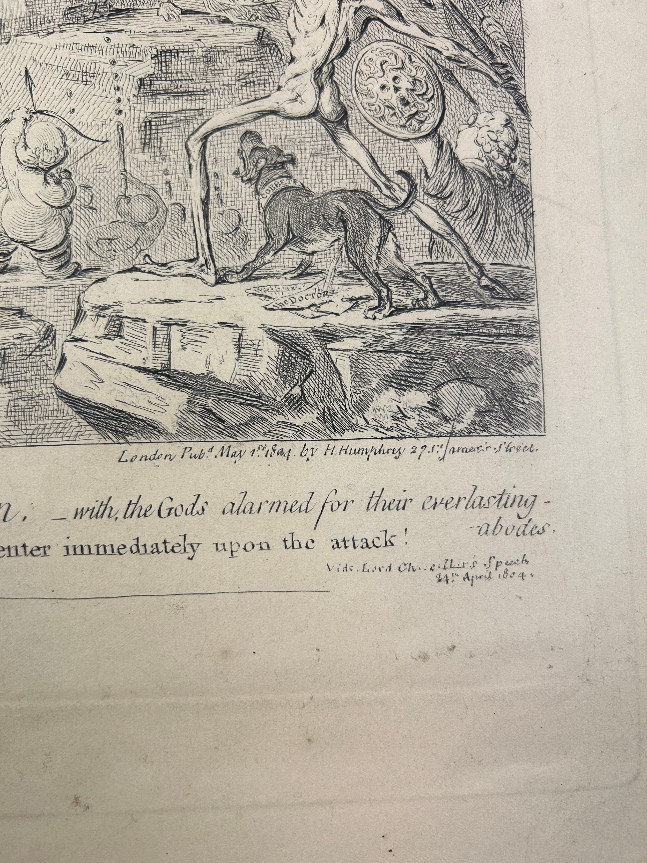 Artwork by James Gillray, THE MIDDLESEX ELECTION 1804, Made of Hand coloured engraving on paper