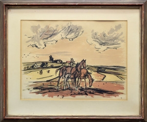 Artwork by Vojtěch Sedláček, čԱ, Made of barevná litografie