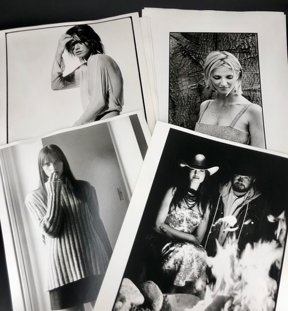 Artwork by Marc Hispard, Untitled, fashion, female models and actresses (including Sophie Marceau), Made of silver prints