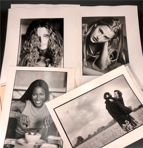 Untitled, fashion, female models (including Naomi Campbell) by Marc Hispard, circa 1990-2000