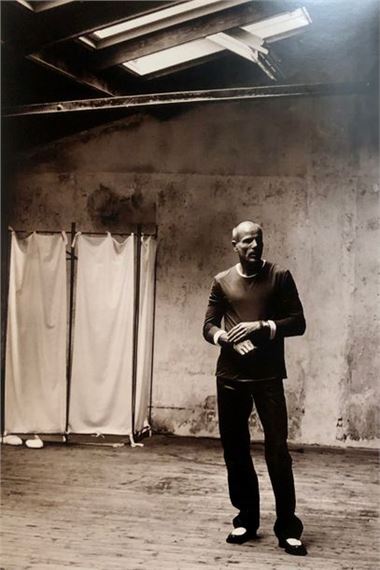 Set of two portraits of actor Pascal Greggory by Marc Hispard, circa 1990