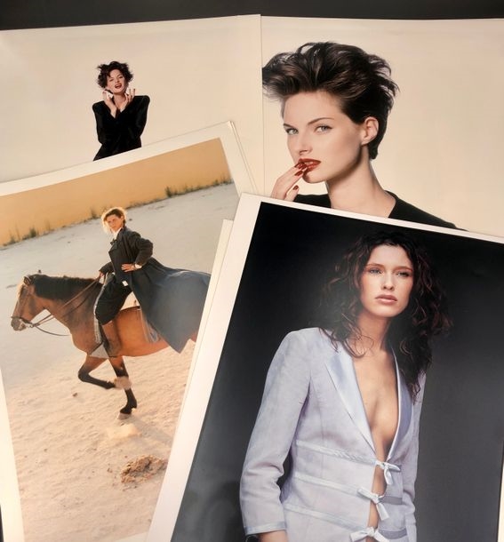 Artwork by Marc Hispard, Untitled, fashion, female models and miscellaneous, Made of color prints