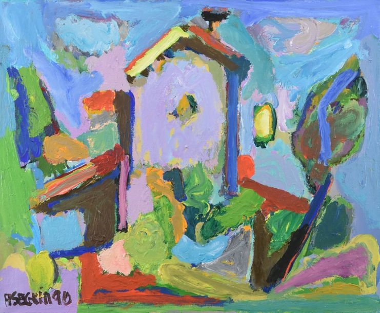 Artwork by Adrien Seguin, Mas des Combes, Made of Oil on canvas