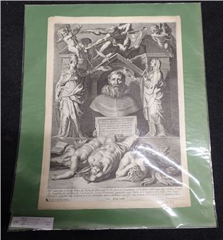 D'après Jean Erasmus QUELLINIUS : Saint Augustin - Pieter de Jode II