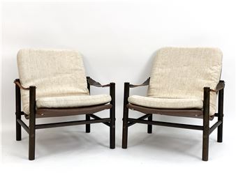 2) BROR BOIJE DUX STYLE LOUNGE CHAIRS C.1970 - Bror Boije