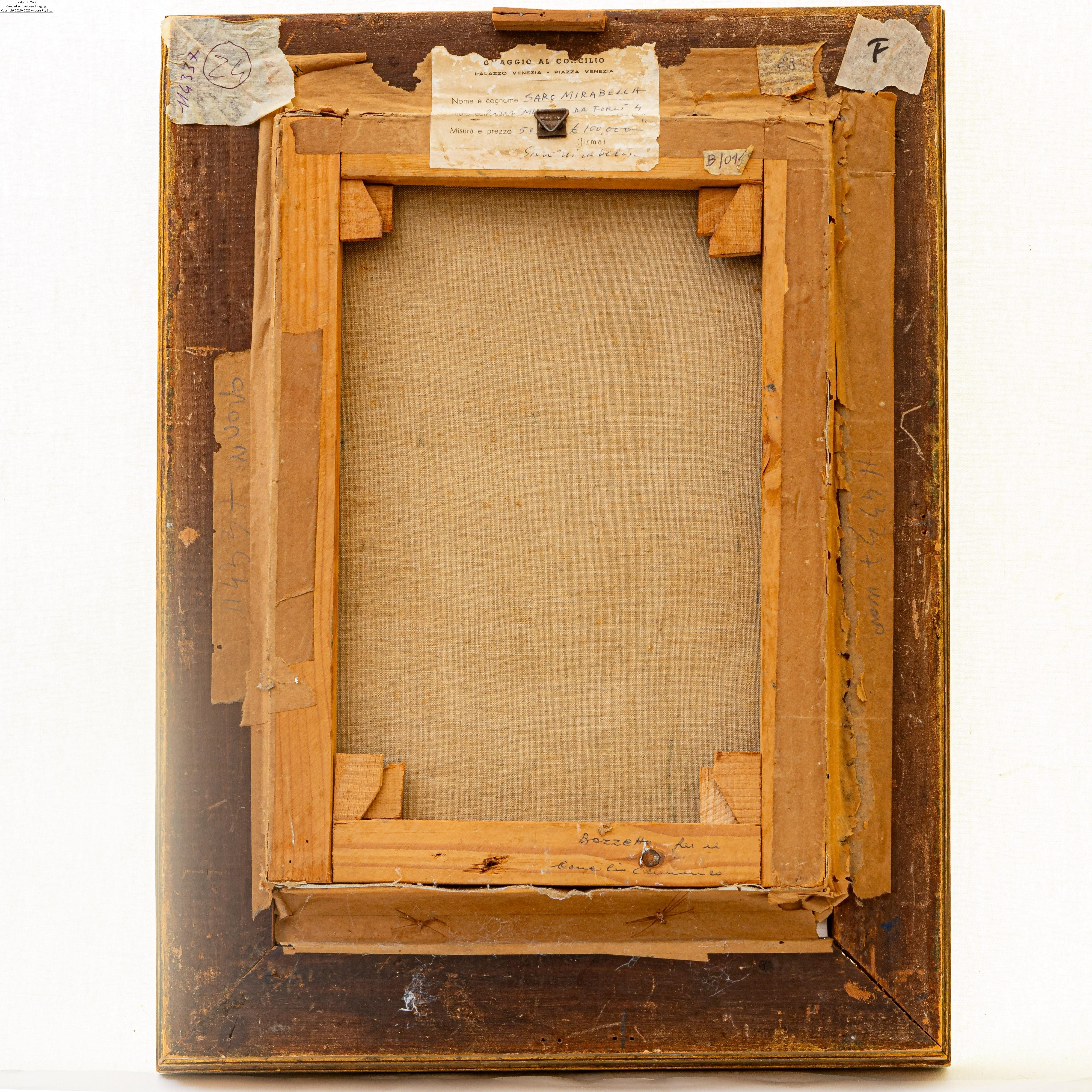 Artwork by Saro Mirabella, Homage to the Council, Made of oil painting on canvas