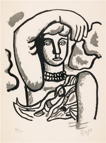 Fernand Leger、FEMMES ACROBATES、希少画集画 Fernand Léger | Marie l'acrobat (1955) | MutualArt