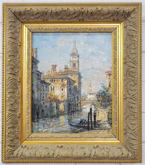 Venetian Canal Scene - Luigi Pigalle