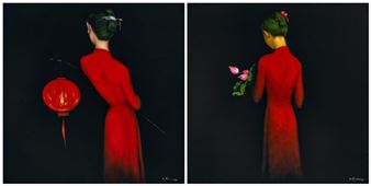 Anticipation & Lady and Lotus (2 works - Bui Huy Quang