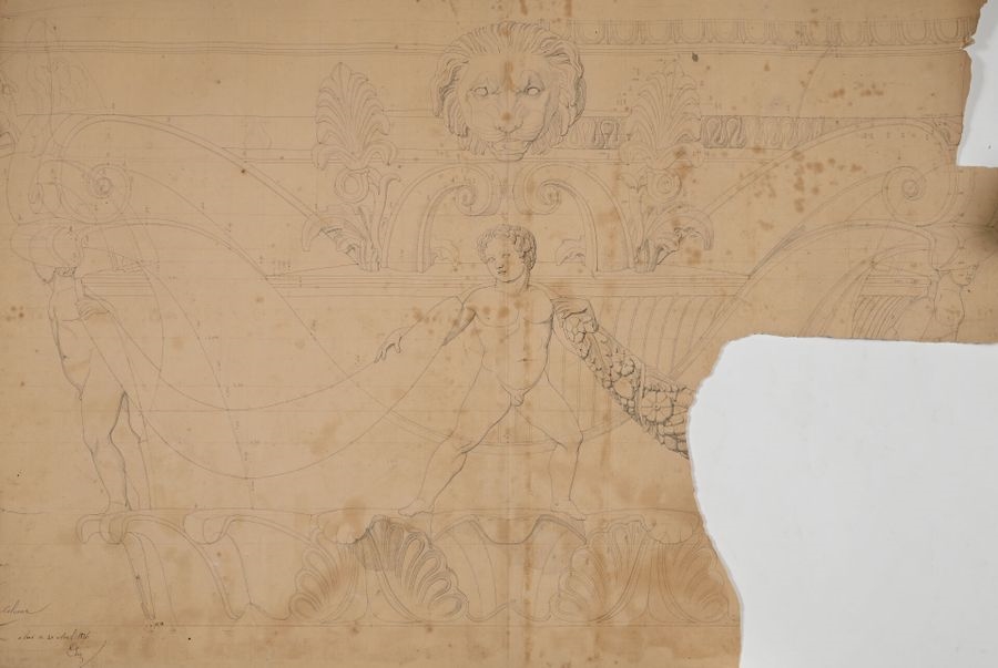 Artwork by Joseph-Louis Duc, Four crowning designs for the Colonne de Juillet, Made of plates