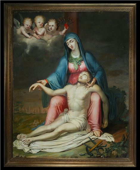 Importante Pietà by José Camarón y Boronat, 1731-1803