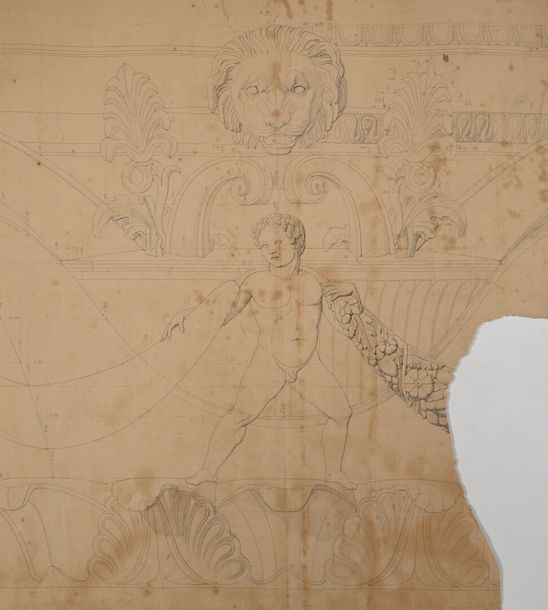 Artwork by Joseph-Louis Duc, Four crowning designs for the Colonne de Juillet, Made of plates